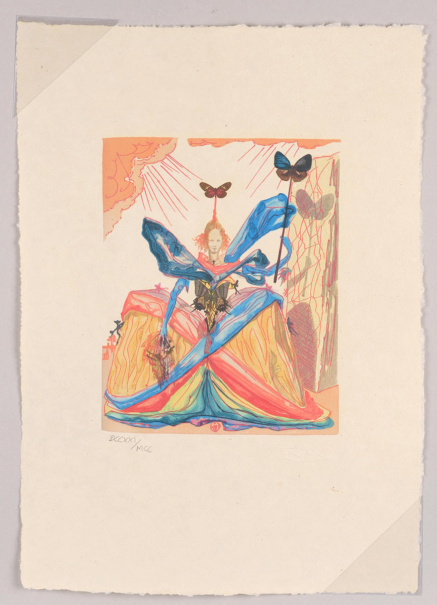 SALVADOR DALI. EFTER. ”Grand Dame”, från serien Le Tricorne.