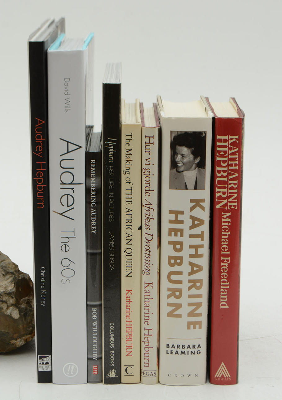 Bücher über Katharine und Audrey Hepburn, 8 Bde.