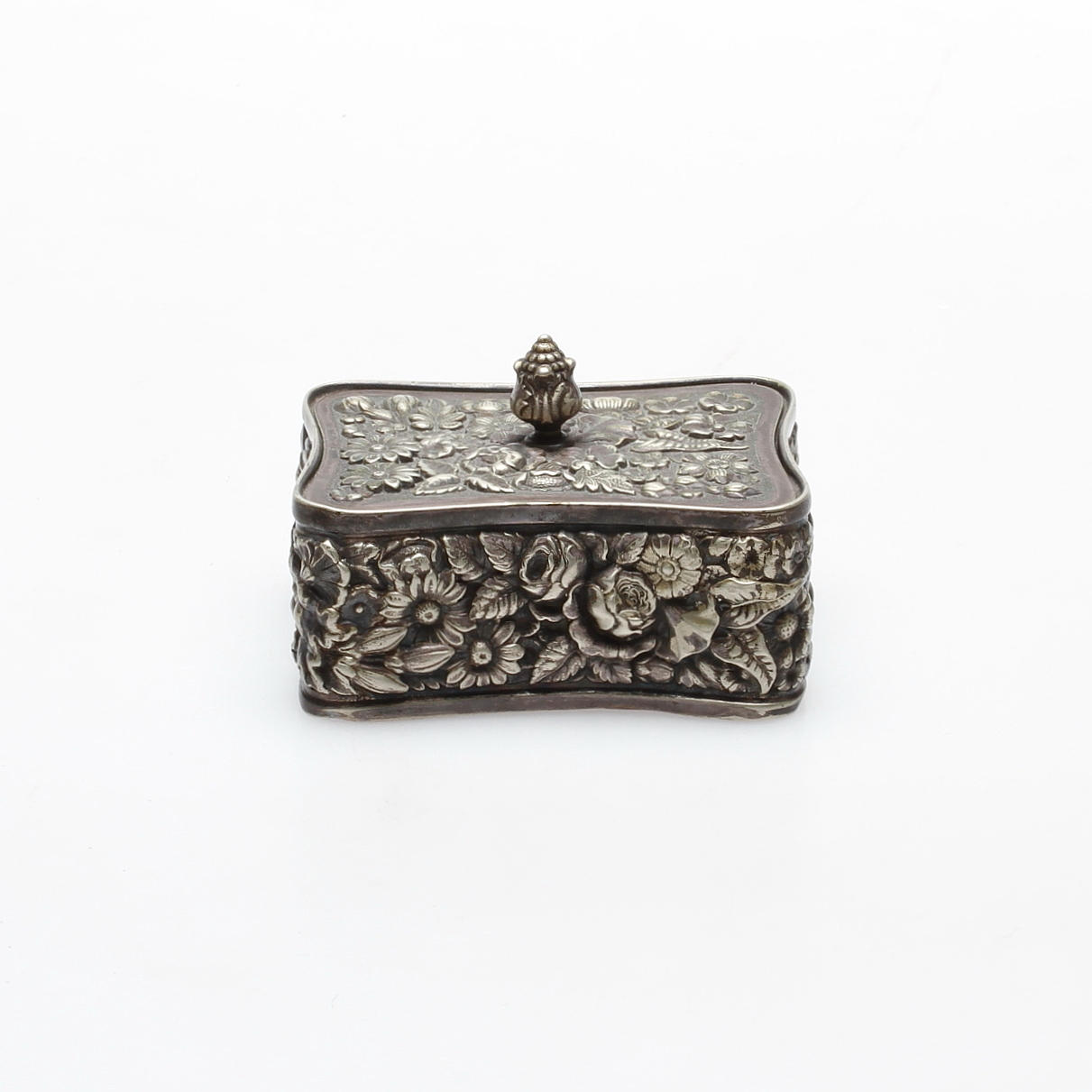 LÄSKPAPPERSASK, vitmetall, Tiffany & co.