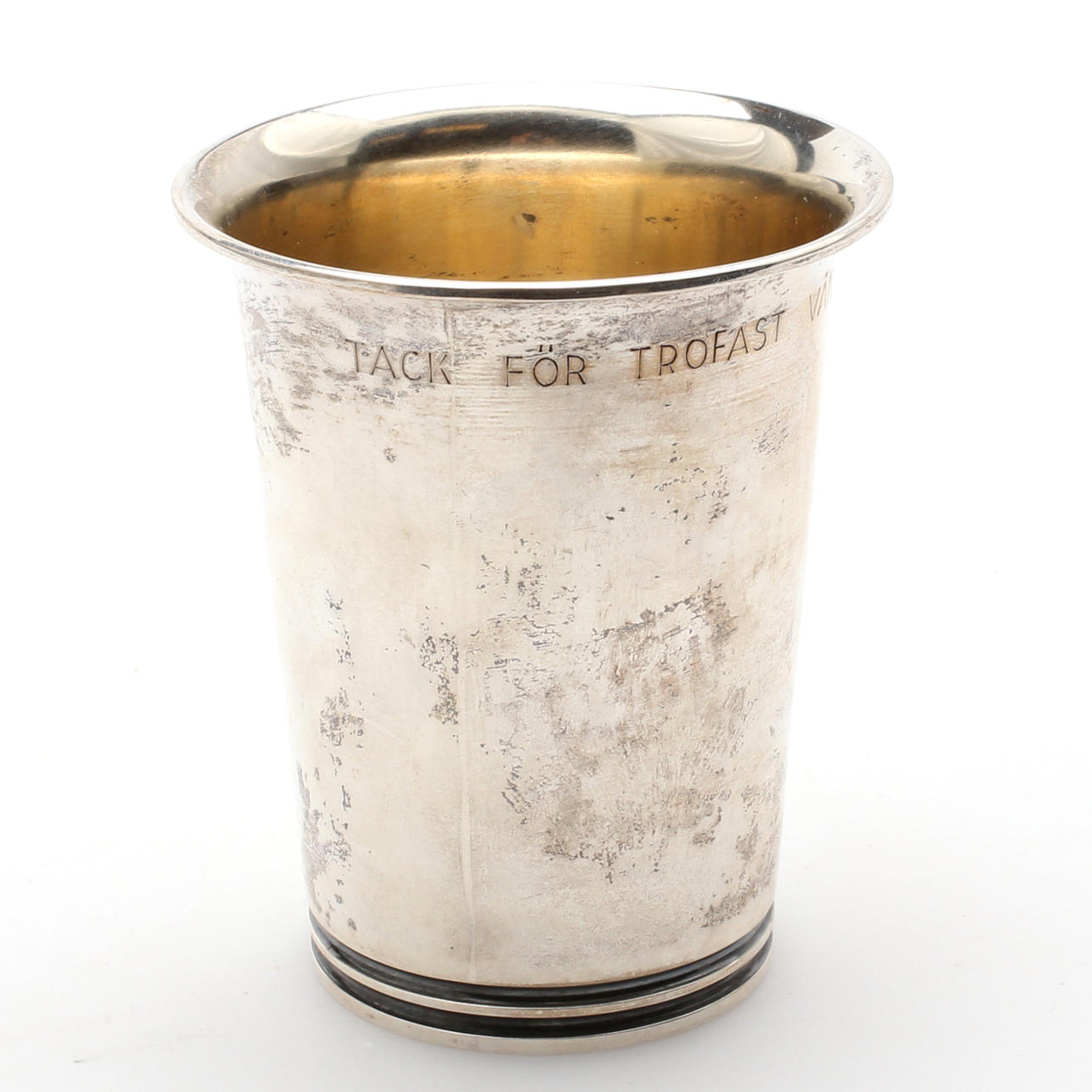 BÄGARE, silver, Markströms Guldsmeds Ab K G, Uppsala, 1950, vikt 97,93 gram.