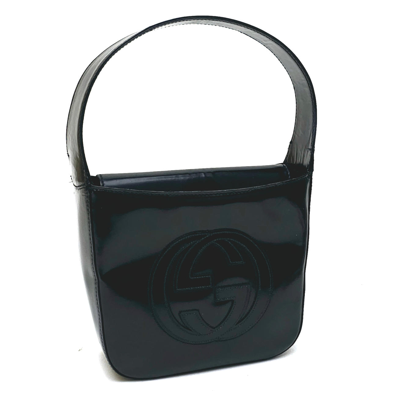 LITEN GUCCI LÄDERVÄSKA.