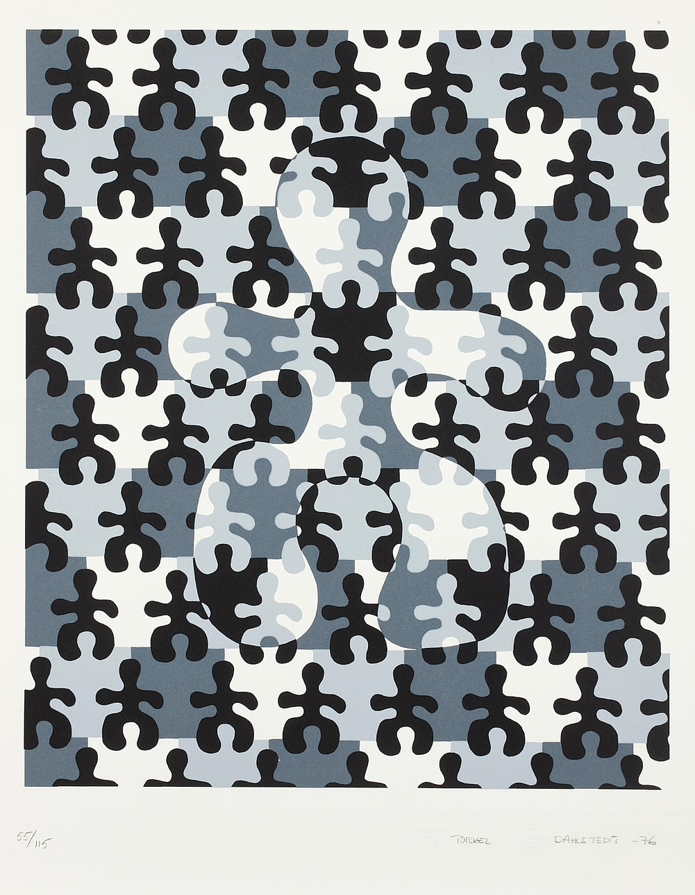 TORKEL DAHLSTEDT (1942). “Black-gray rectifier”, color lithograph. Art ...