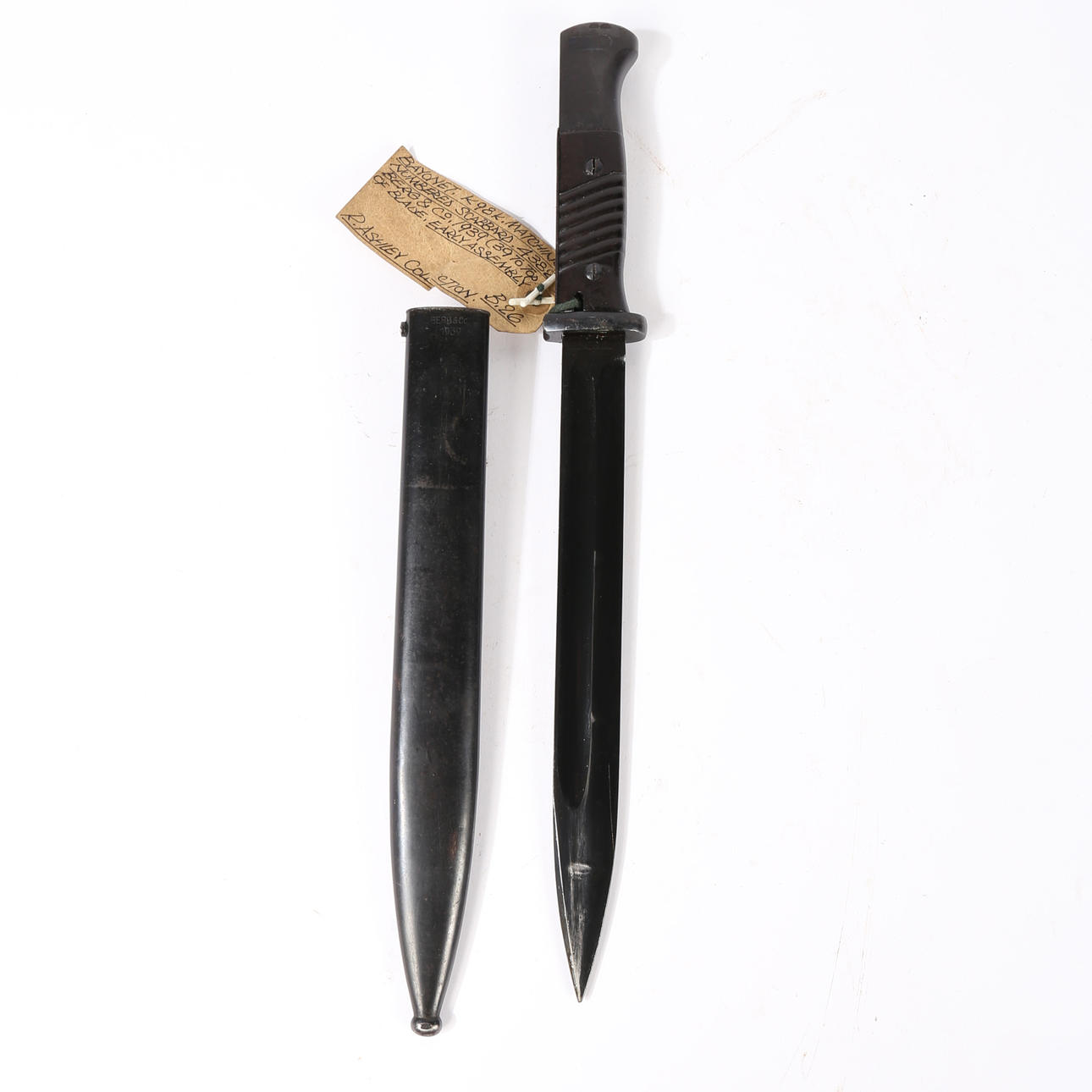 ANDEN VERDENSKRIG TYSK K98 BAJONET.