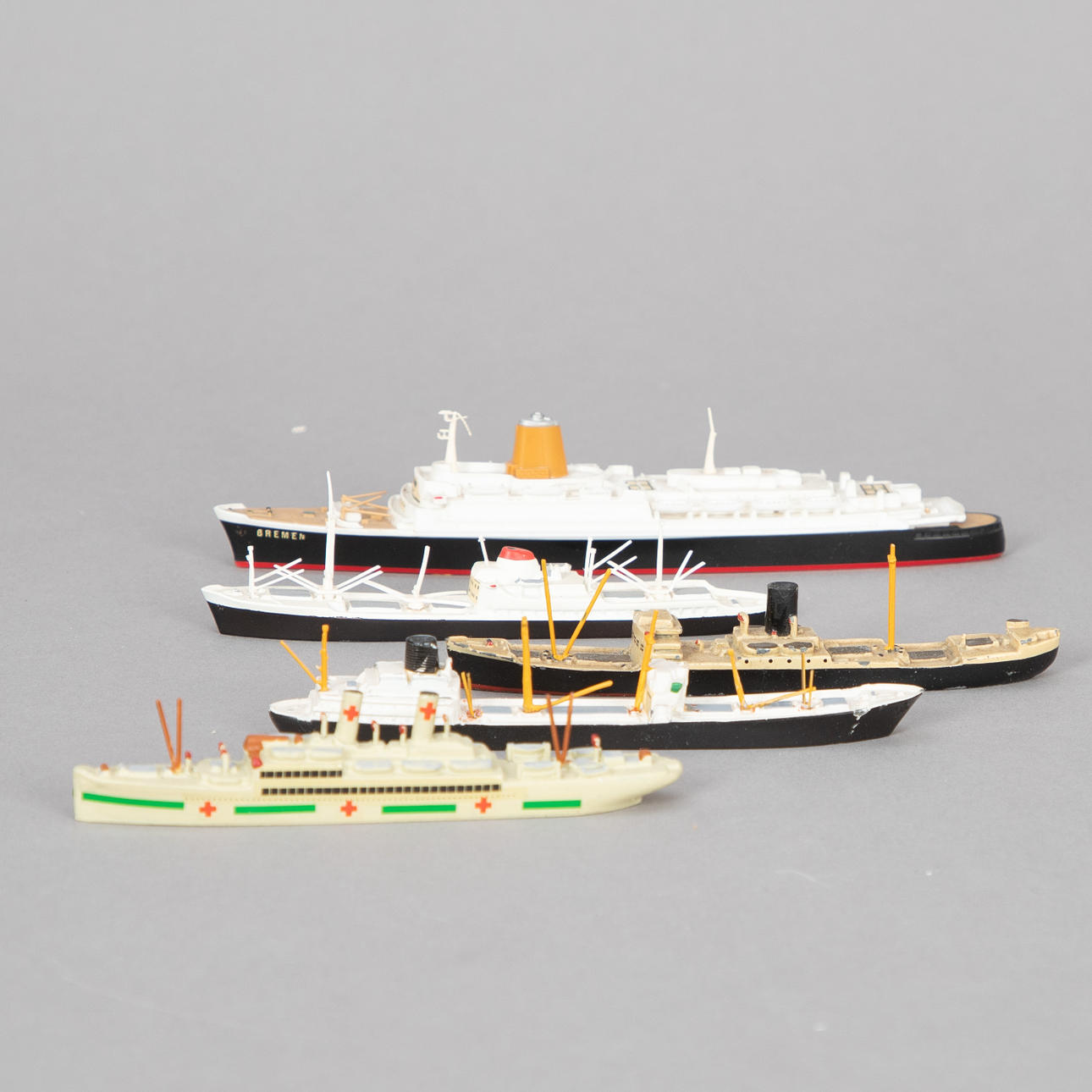 Konvolut Wiking-Schiffsmodelle (24), Maßstab 1:1250.