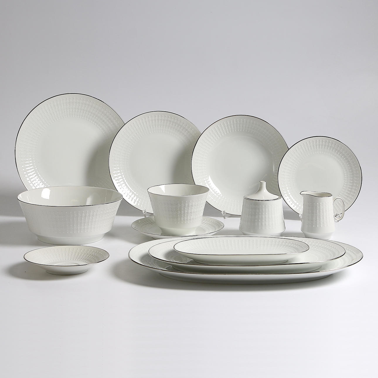 MATSERVIS, 59 delar, porslin, Hackefors. 1900-tal.