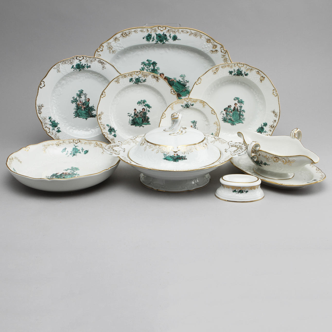 SERVIS, 30 delar, porslin, Meissen.