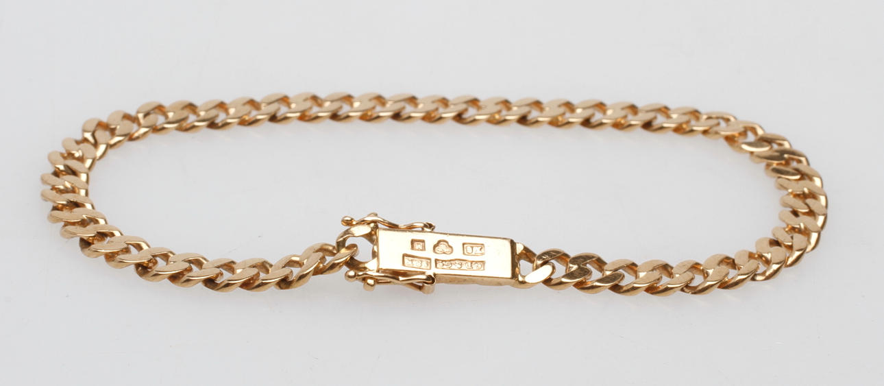 ARMBAND, 18k guld, vikt ca 8,6 cm.