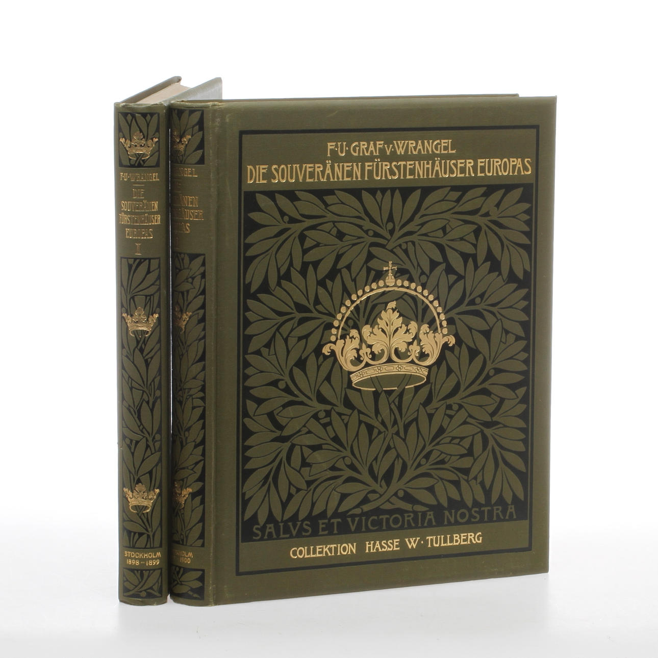 BÖCKER, 2 band, "Die Souveränen Fürstenhäuser Europas" Fredrik Ulric Graf v. Wrangel.