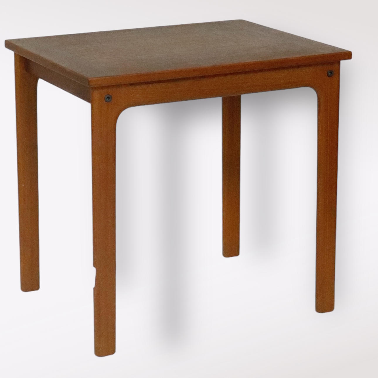 A teak lamp table, 20th century.