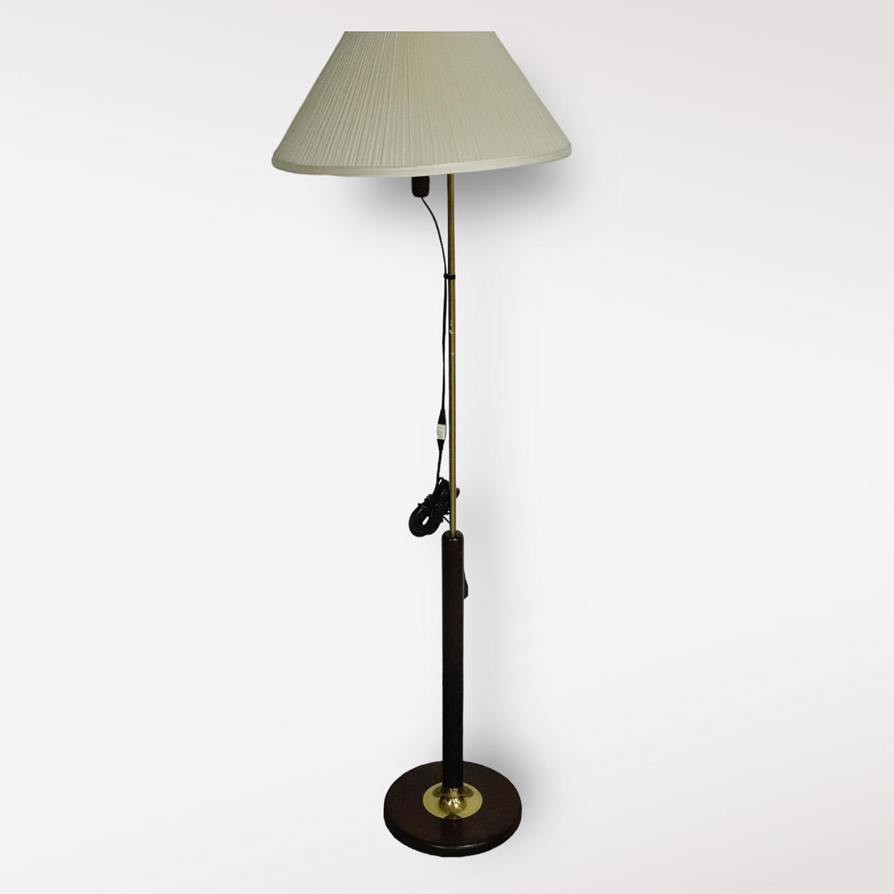 FLOOR LAMP, mahogany/brass, Markslöjd.