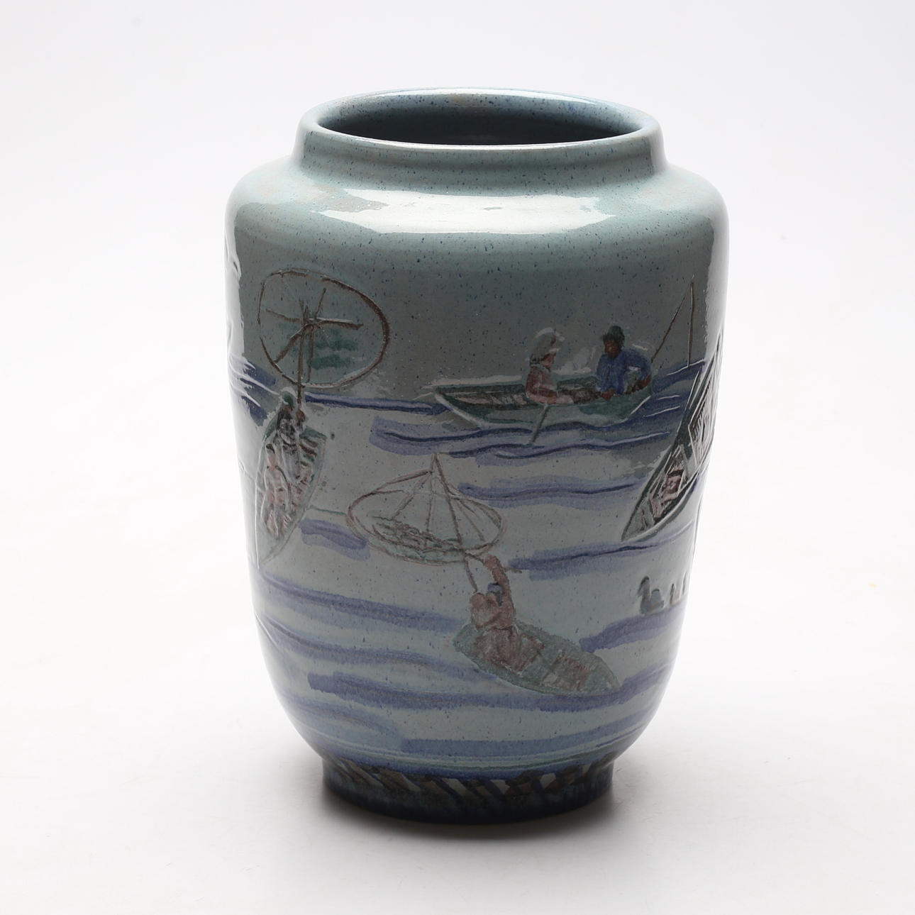 A ceramic vase, Märta Ankarswärd-Grönvall, monogram signed.