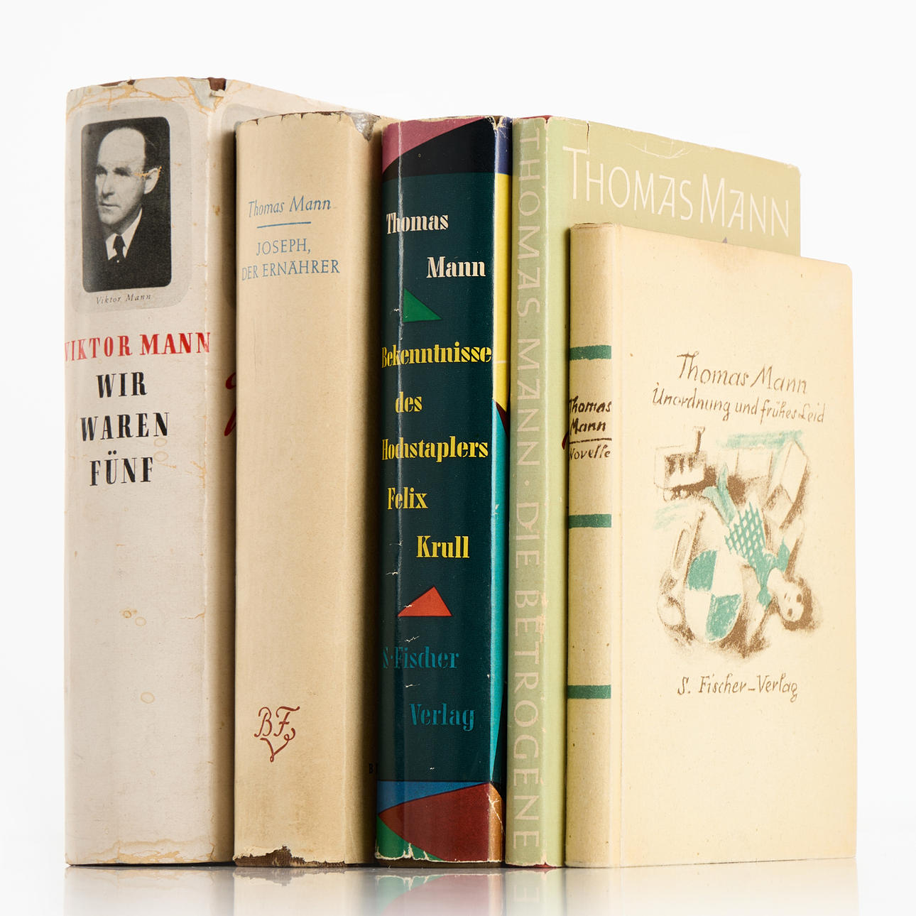 THOMAS MANN/VIKTOR MANN, 5 ediciones originales.