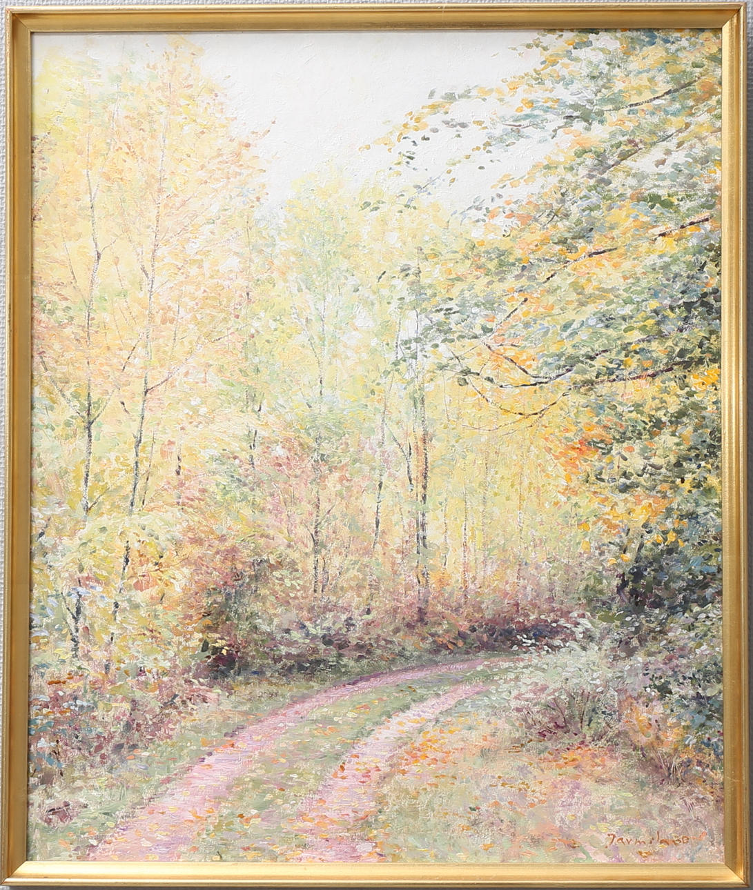 JARMILA HAKLOVA BULLA. Landskap. Olja på pannå, signerad och daterad 80.