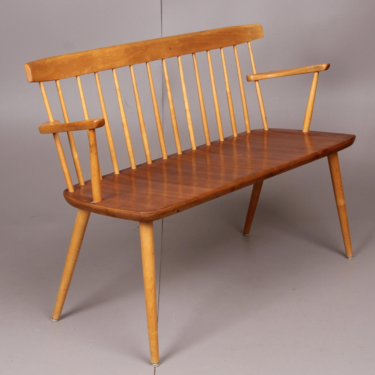 PINNSOFFA, teak och björk, 1950/60-tal.