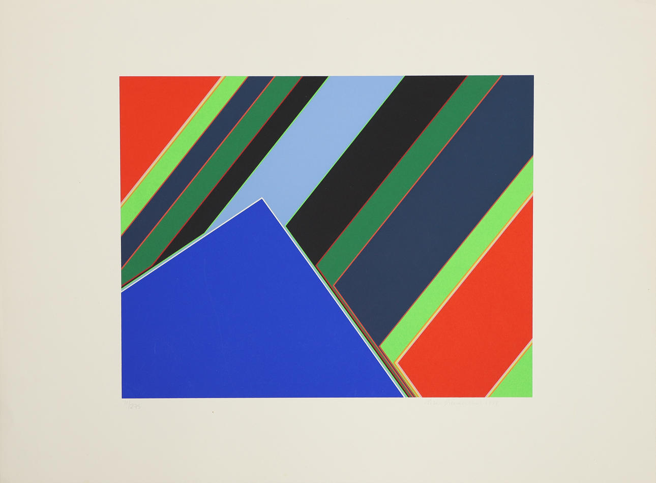 PETER FREUDENTHAL. Silkscreen in colours, signed, dated 1978 and numbered 11/275.