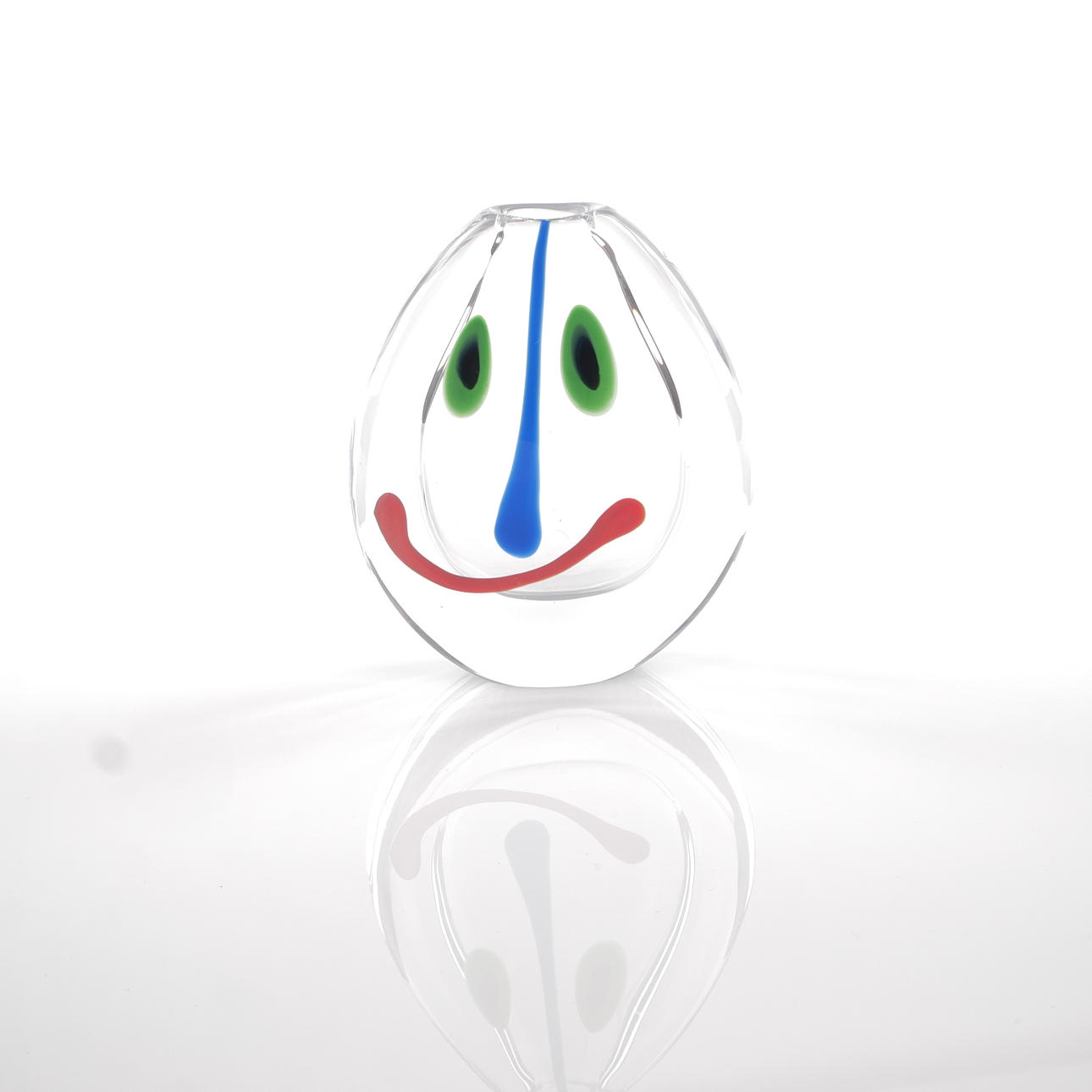 ANNE NILSSON. “Smiley face”, Orrefors, 1990s.