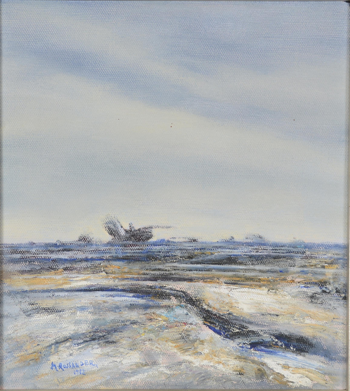 MÅNS ROSSANDER. Olja på duk.