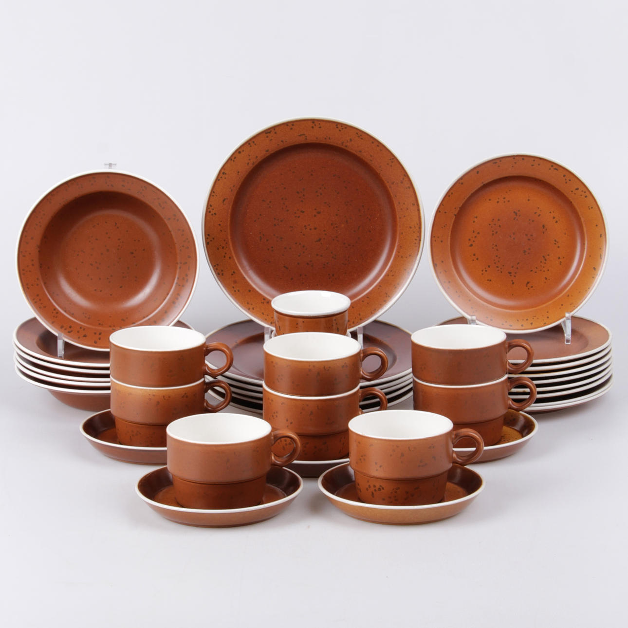 MATSERVIS, 36 delar, stengods, "Coq", Stig Lindberg, Gustavsberg.