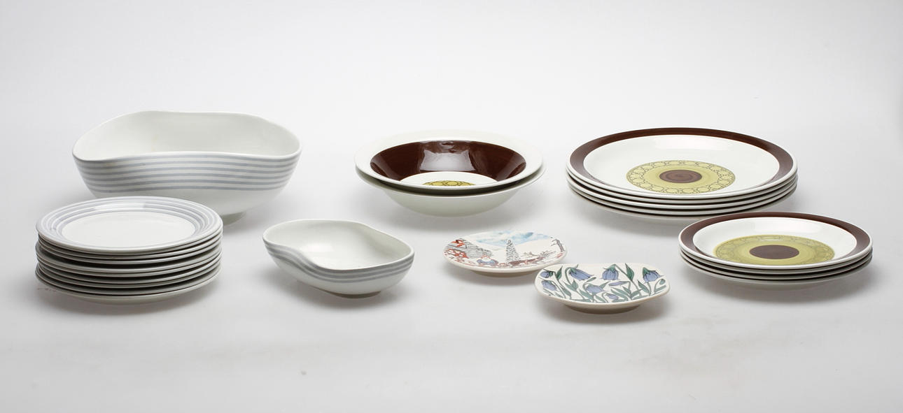 KERAMIK, 25 delar, Gustavsberg, Rörstrand och Arabia.