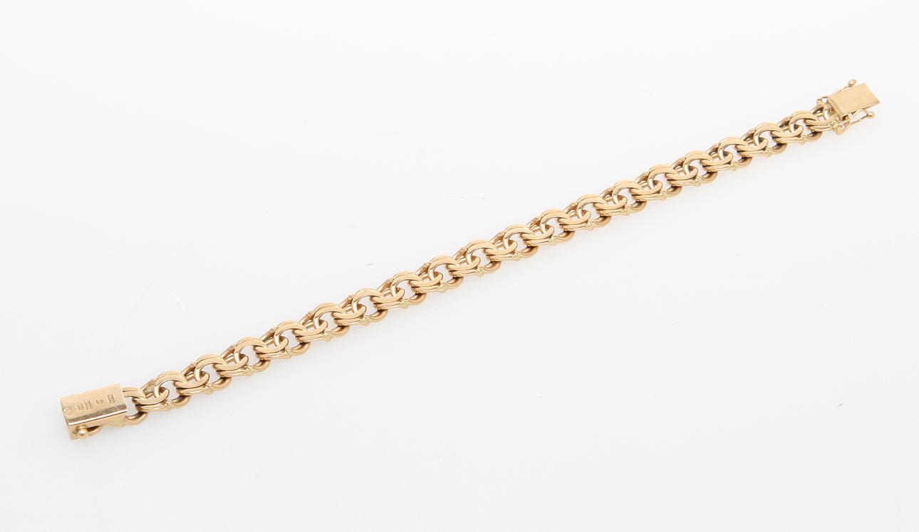 ARMBAND, 18k guld. 32 gram.