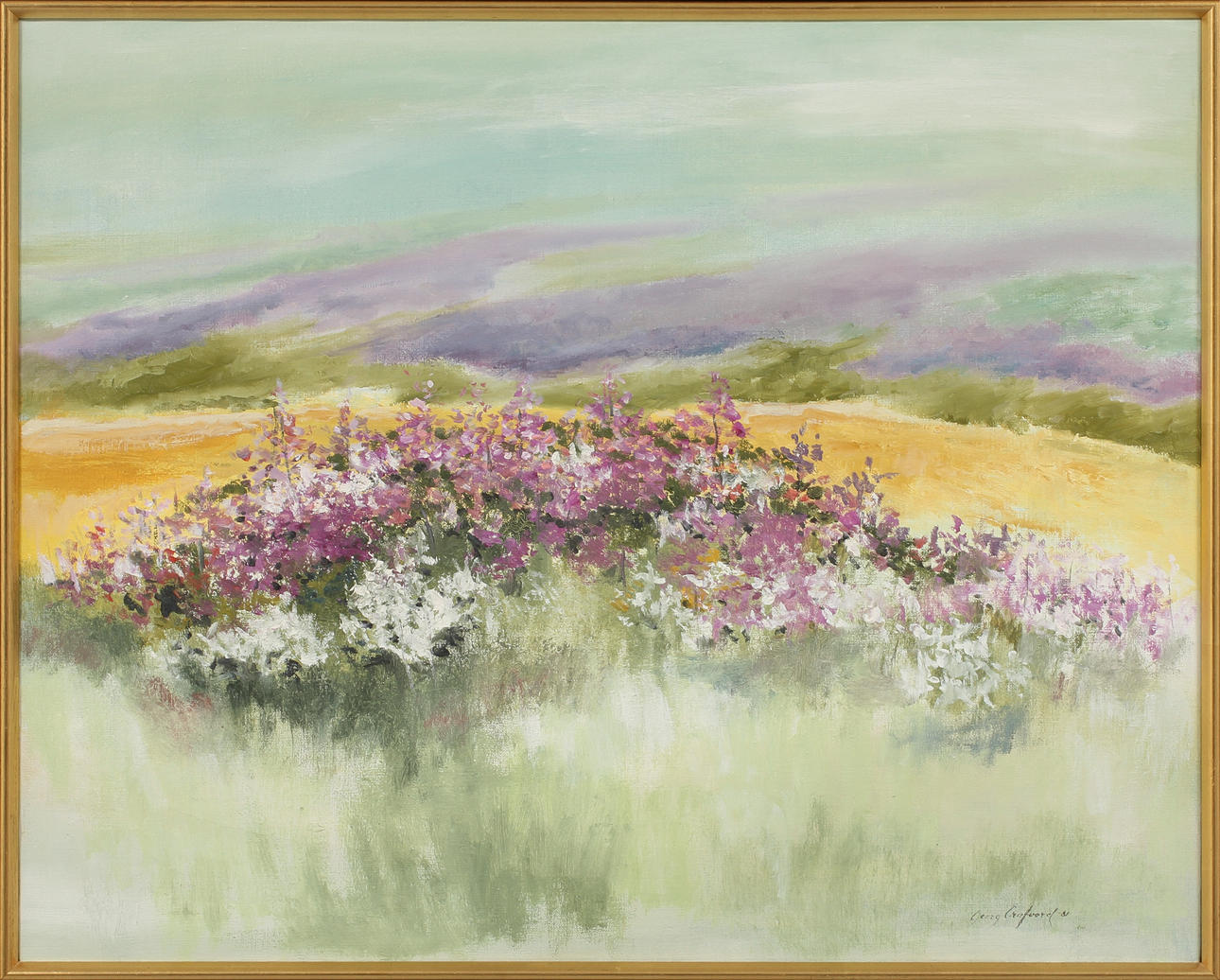 GEORG CRAFOORD. Landskap, olja på duk, signerad.