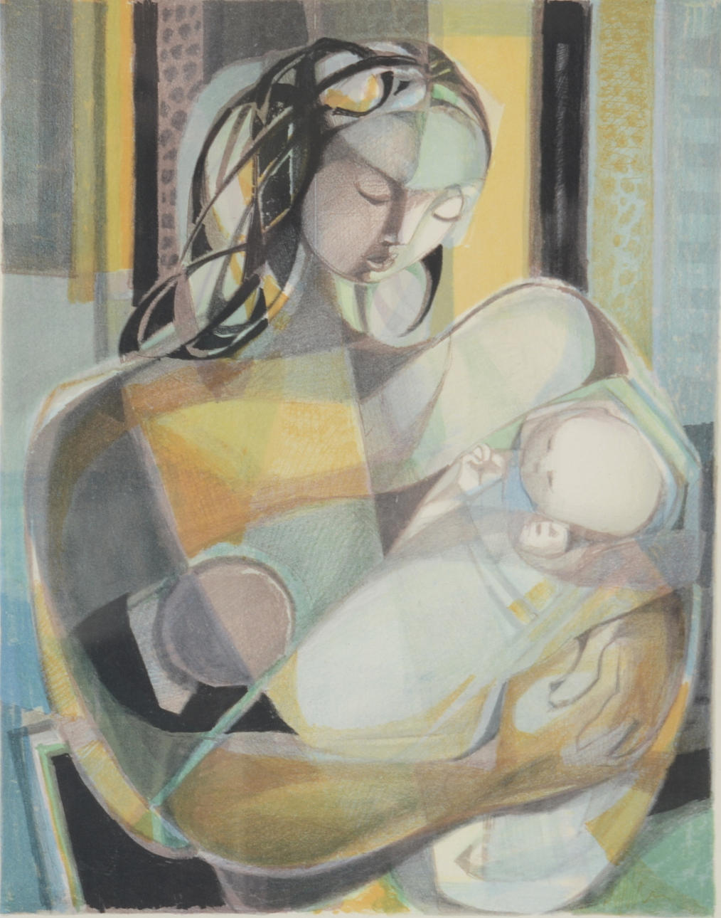 GEORGES DAYEZ. Färglitografi.