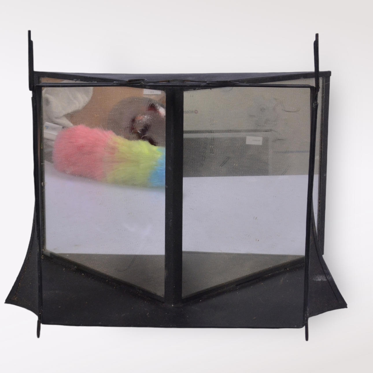 SKVALLERSPEGEL, plåt/glas, 1900-tal.