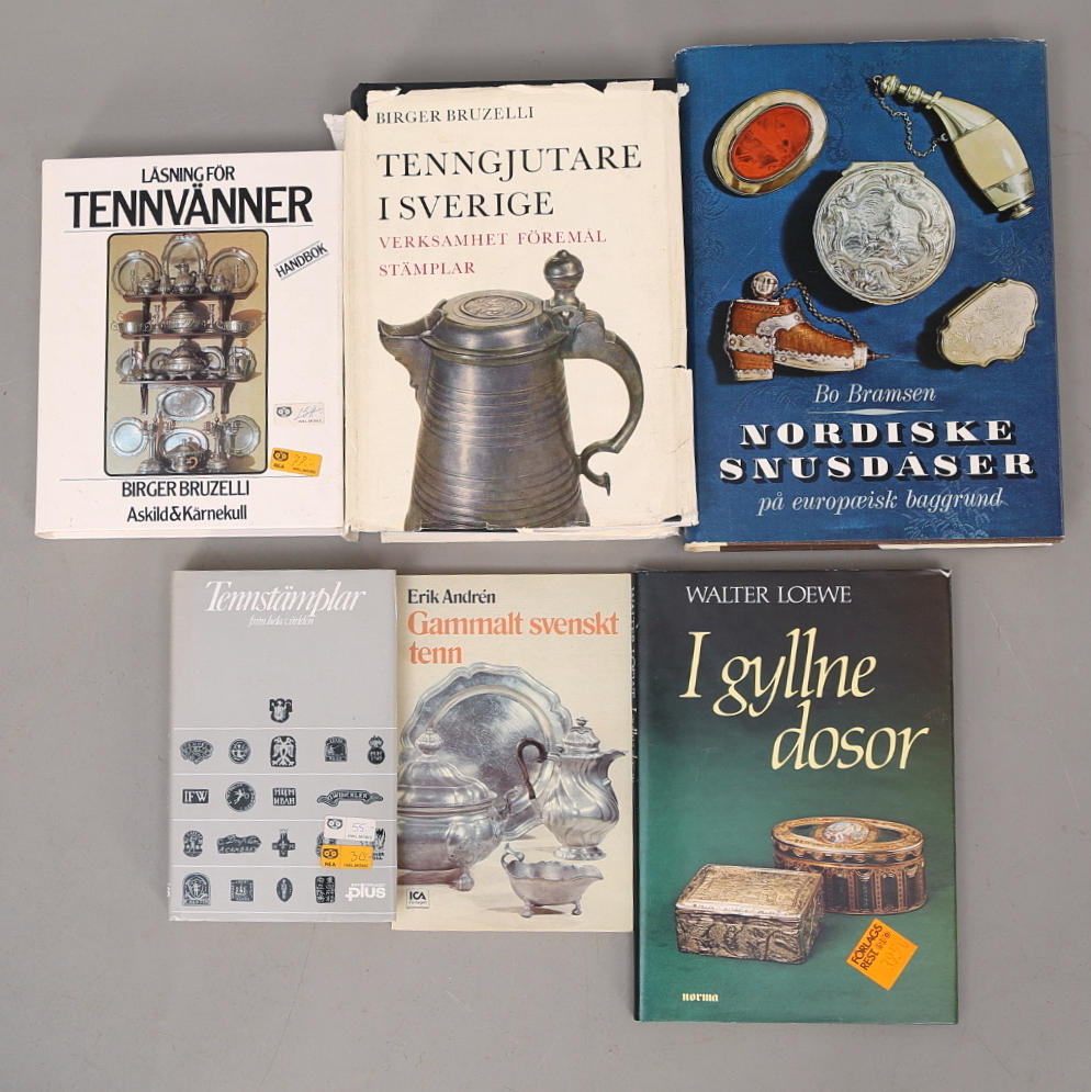 BÜCHER AUF BLECH UND DOSEN, 6-tlg.