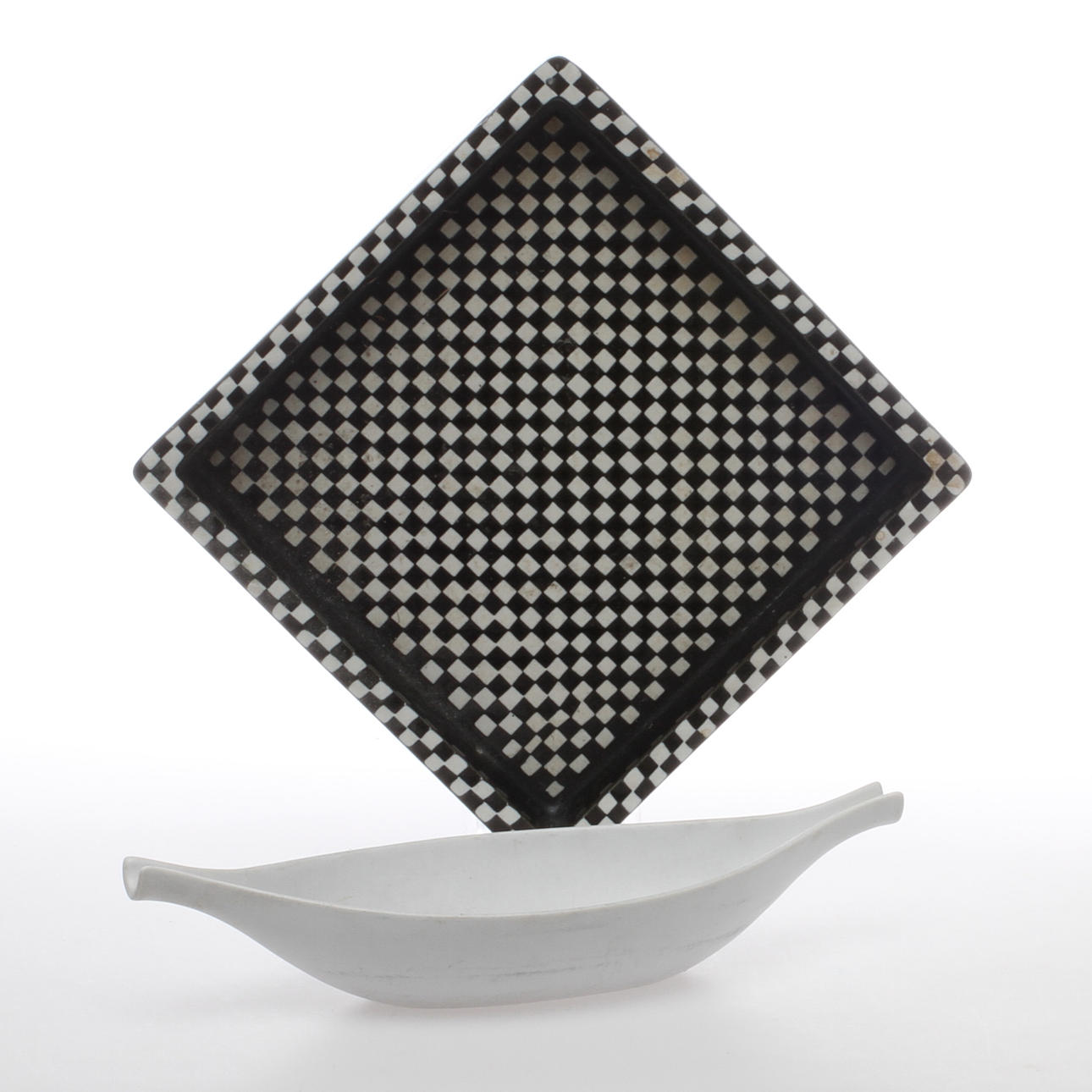 ASKFAT, "Domino", SKÅL, "Pungo", Stig Lindberg, Gustavsberg, 1900-talets mitt.