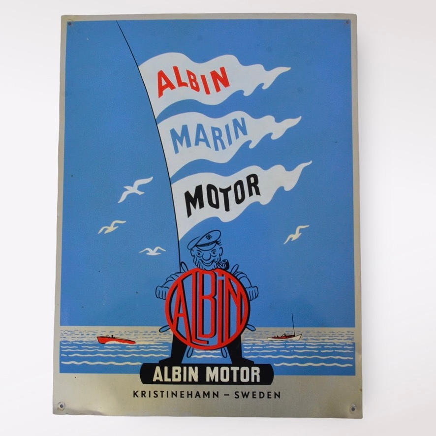 PLACA PUBLICITARIA, chapa, Albin Marin Motor.