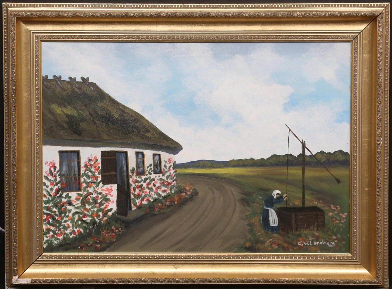 CONRAD WILHELM LUNDBERG. Oil on canvas, signed.