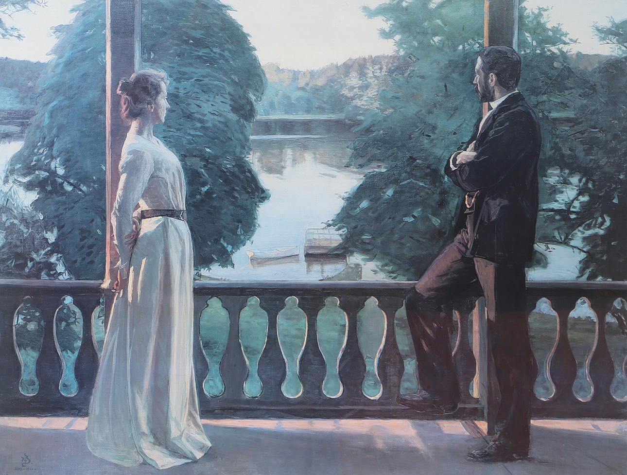 RICHARD BERGH. EFTER. Nordisk sommarkväll, tryck.