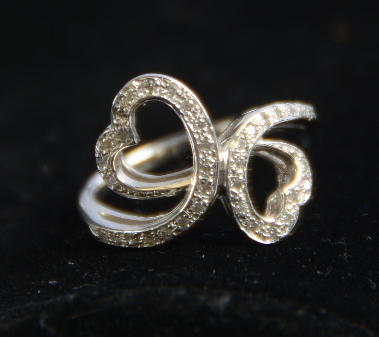 DIAMANTRING, vitguld.