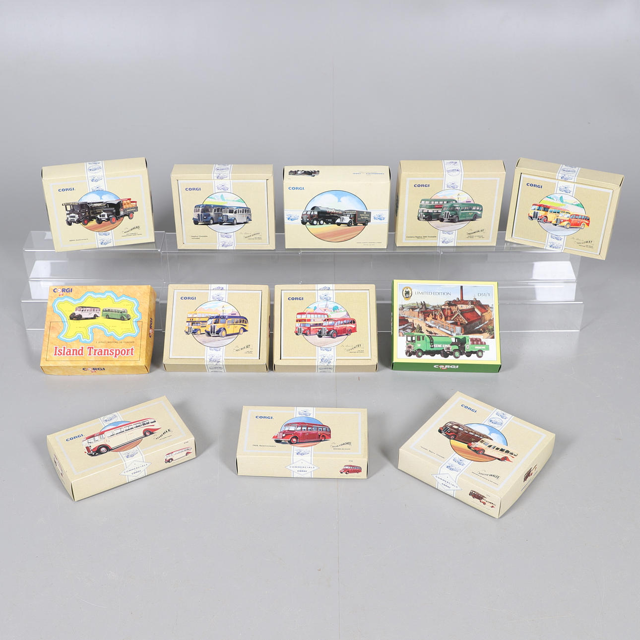 CORGI BOXED DIE CAST TOYS - INCLUDING BUSES.