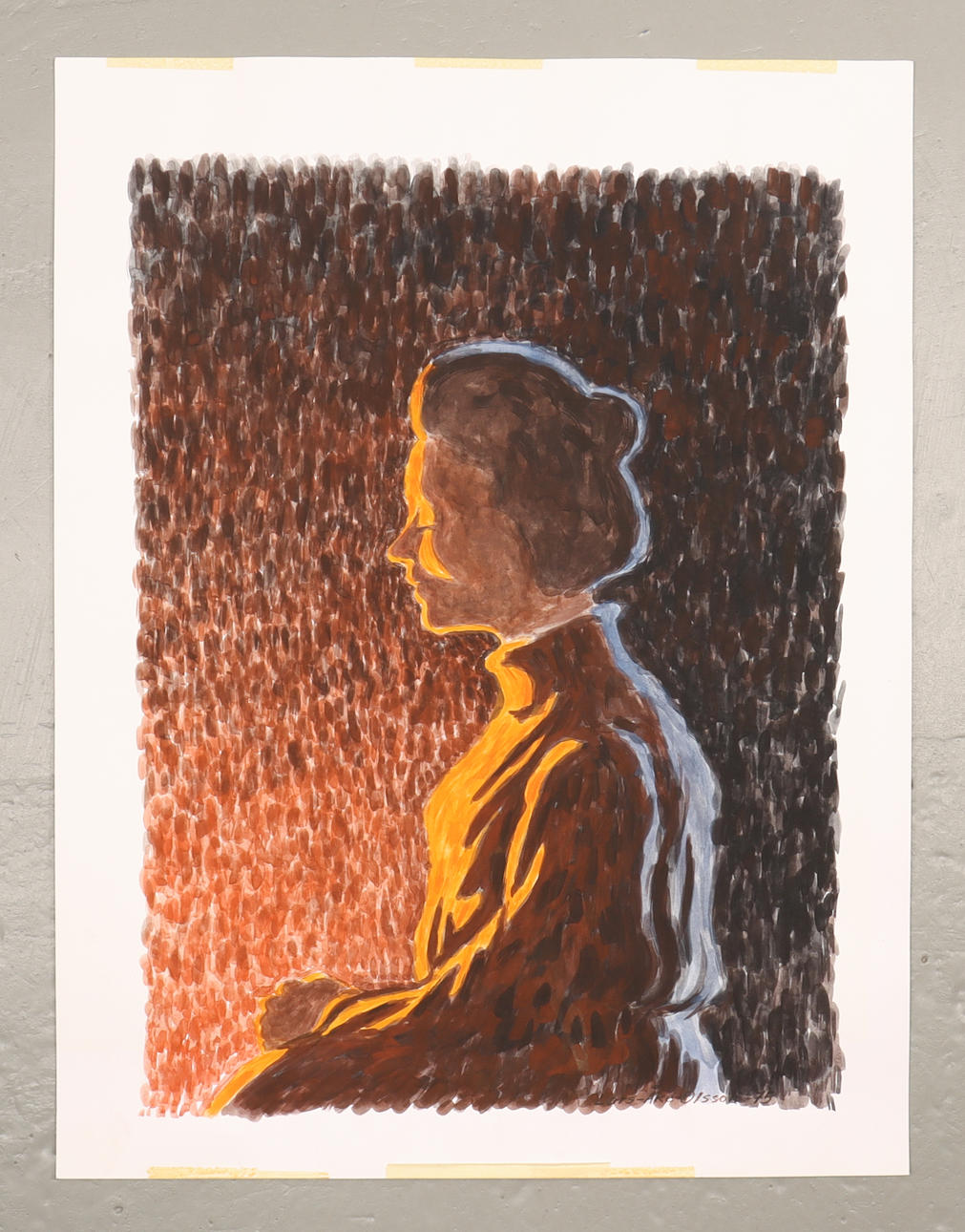 LARS-ÅKE OLSSON blandteknik, signerad -75.