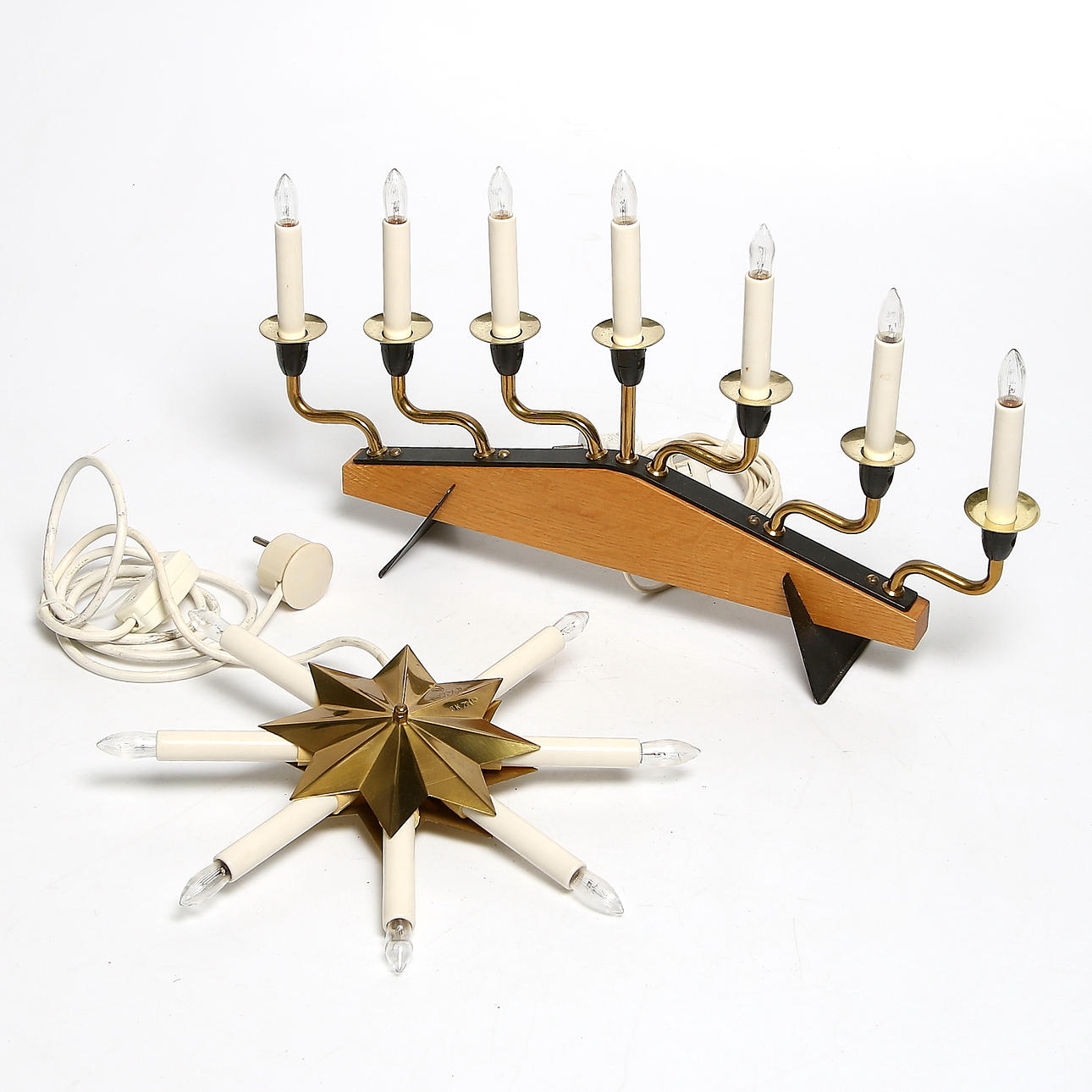 LJUSSTAKE och JULSTJÄRNA, 1900-talets mitt.