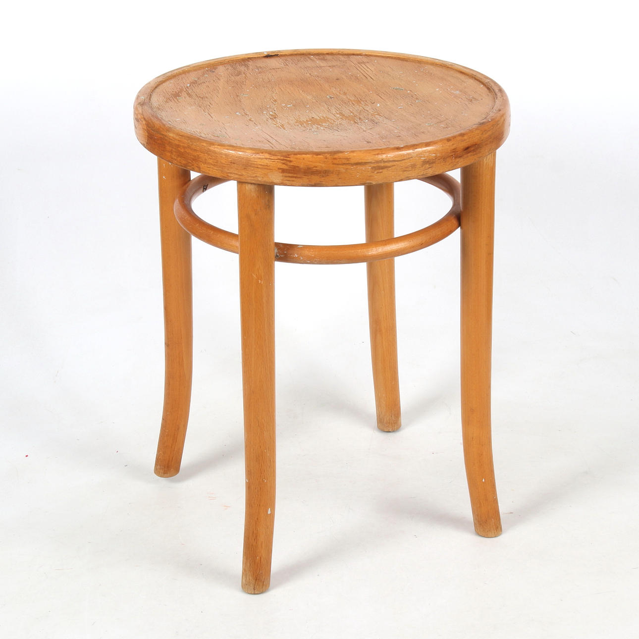 A wooden stool, 20th century.