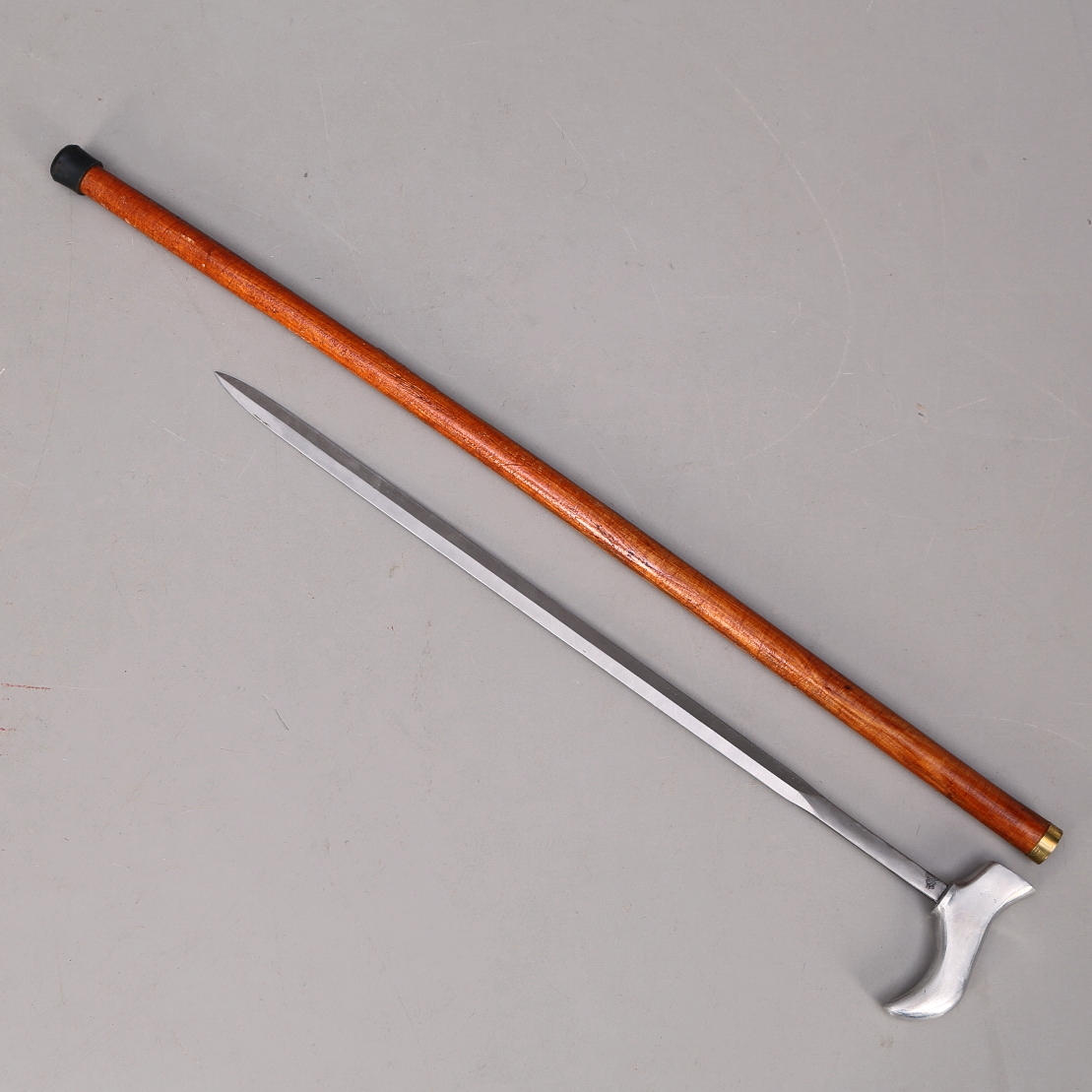 PALO DE ESPADA, madera/metal, 1900.