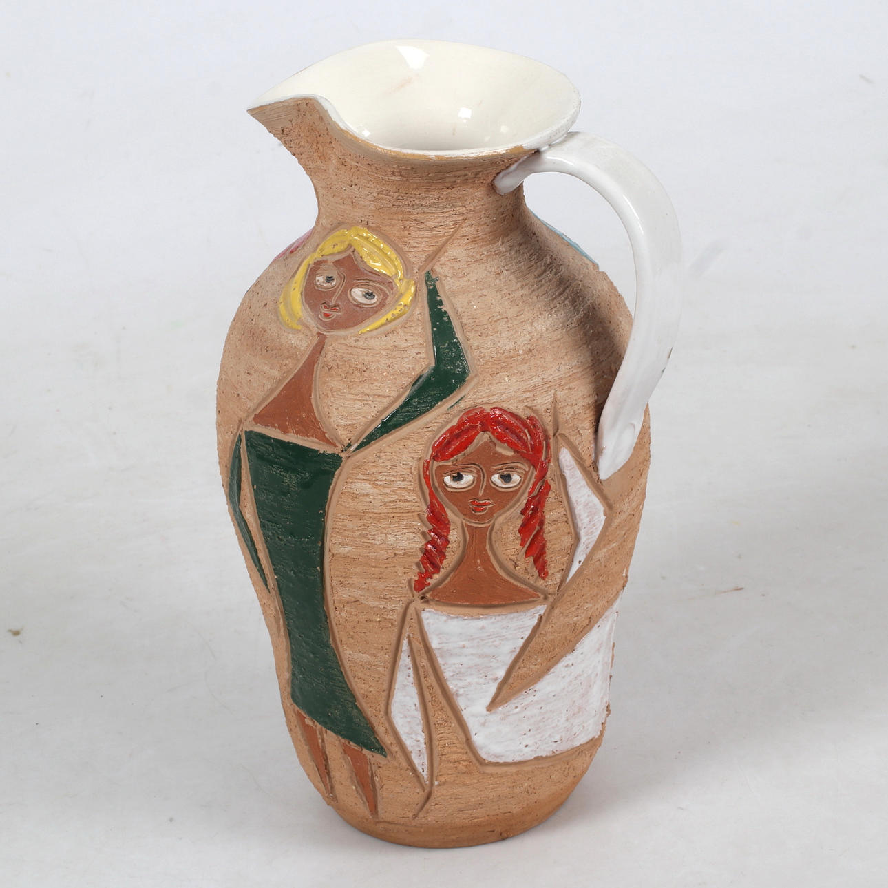 FRATELLI FANCIULLACCI. A ceramic jug/vase, Italy. 1950s/60s