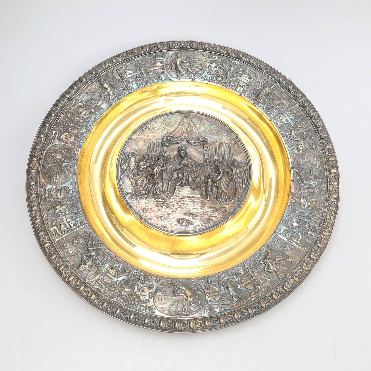 VÄGGDEKORATION, mässing.