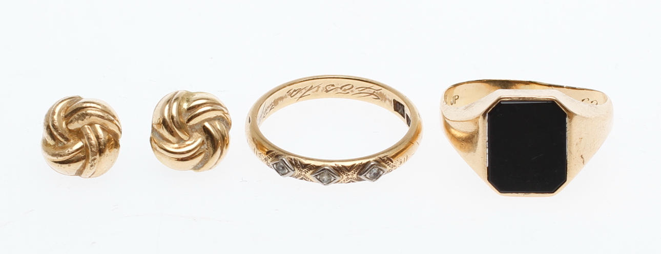 PARTI GULD, 18k guld, vikt 8 gram.