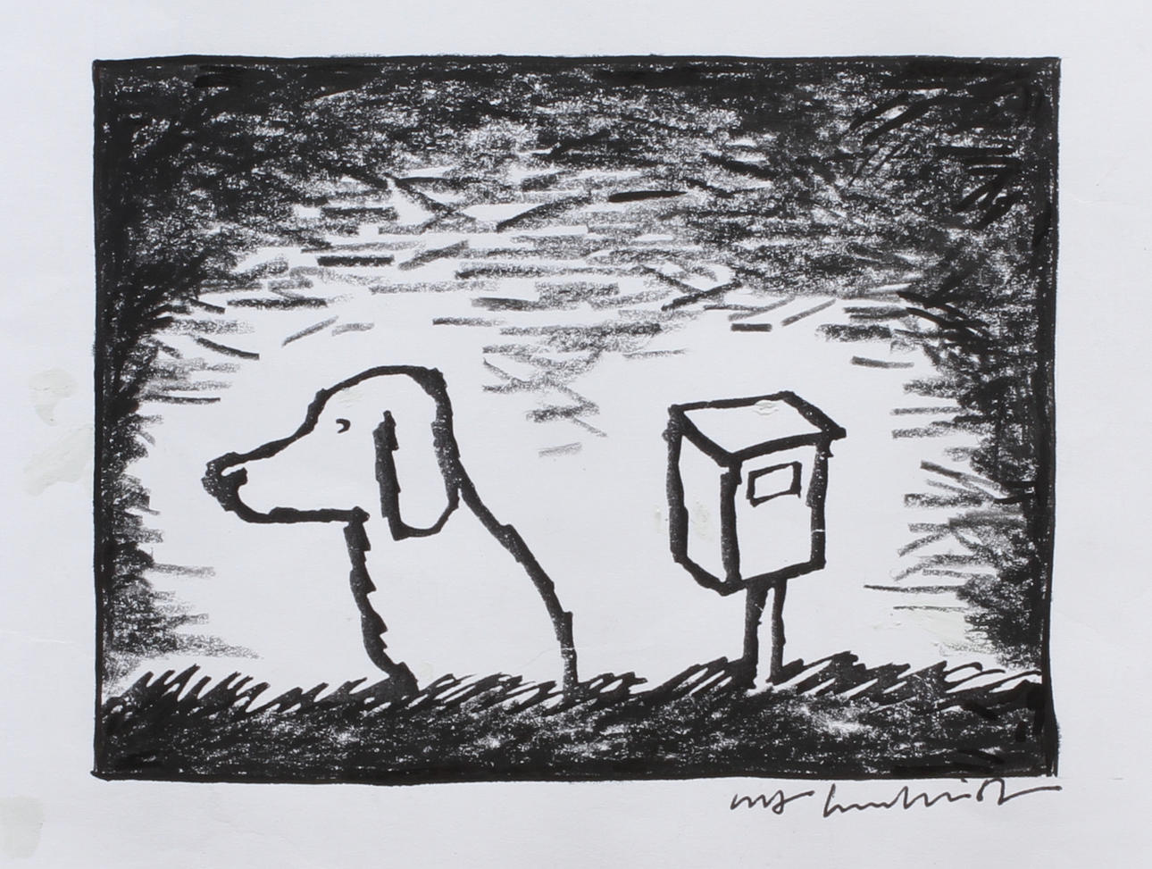 ULF LUNDKVIST. Free Dawit Isaak. Teckning signerad Ulf Lundkvist.