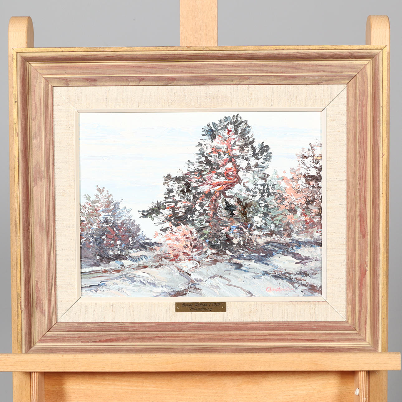 BENGT ANDRÉN. OIL ON CANVAS, signed.