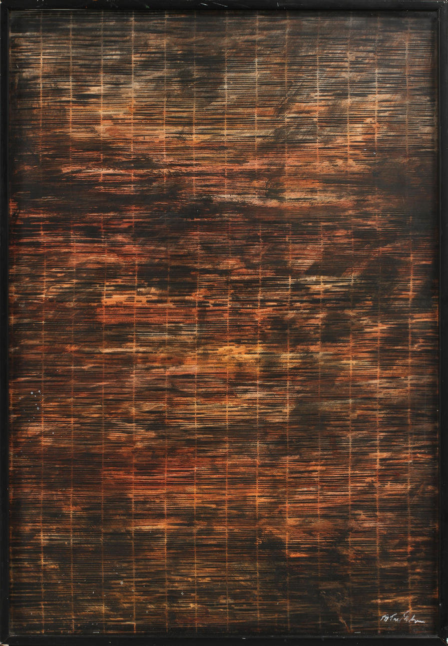 BERTIL FREDHOLM. "Jalusi II". Blandteknik, signerad.