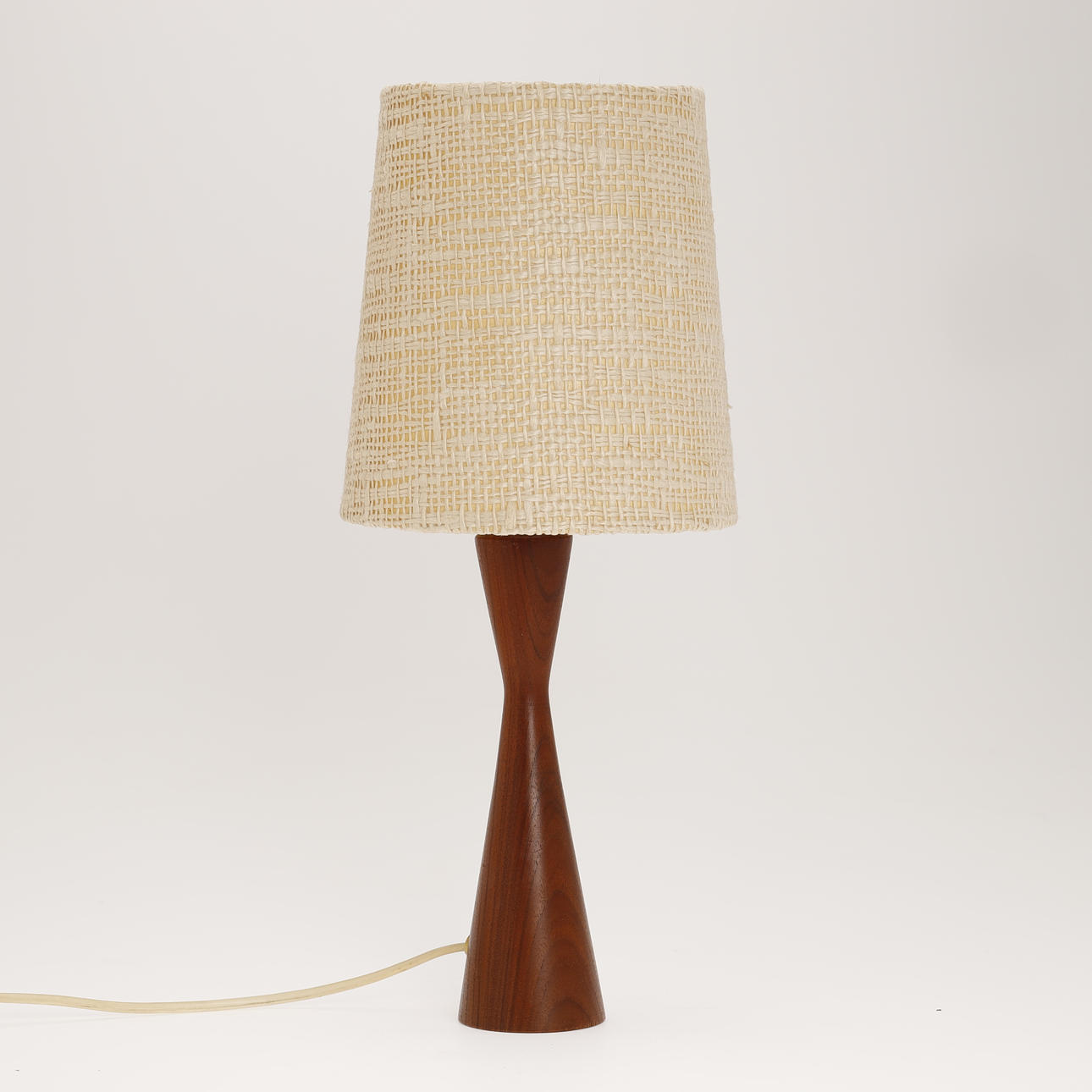 DANSK DESIGN. A teak table lamp, Denmark, mid 20th century.