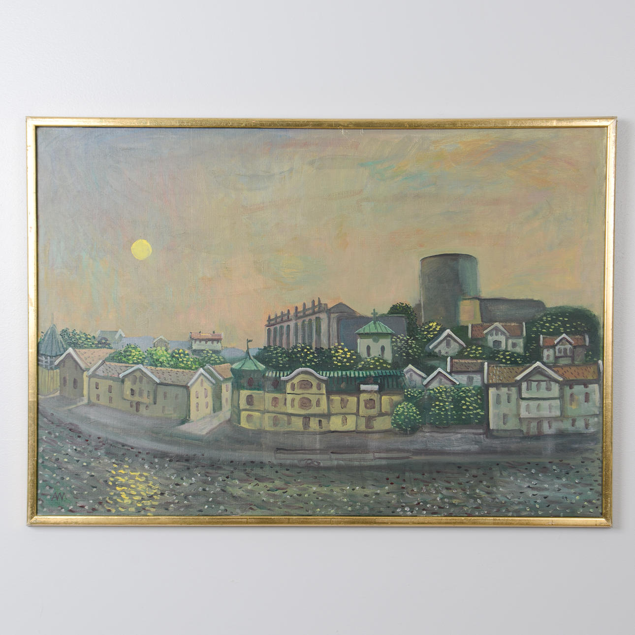 ARNE MALMBORG. Motif from Marstrand, oil on canvas, monogram signed AM.