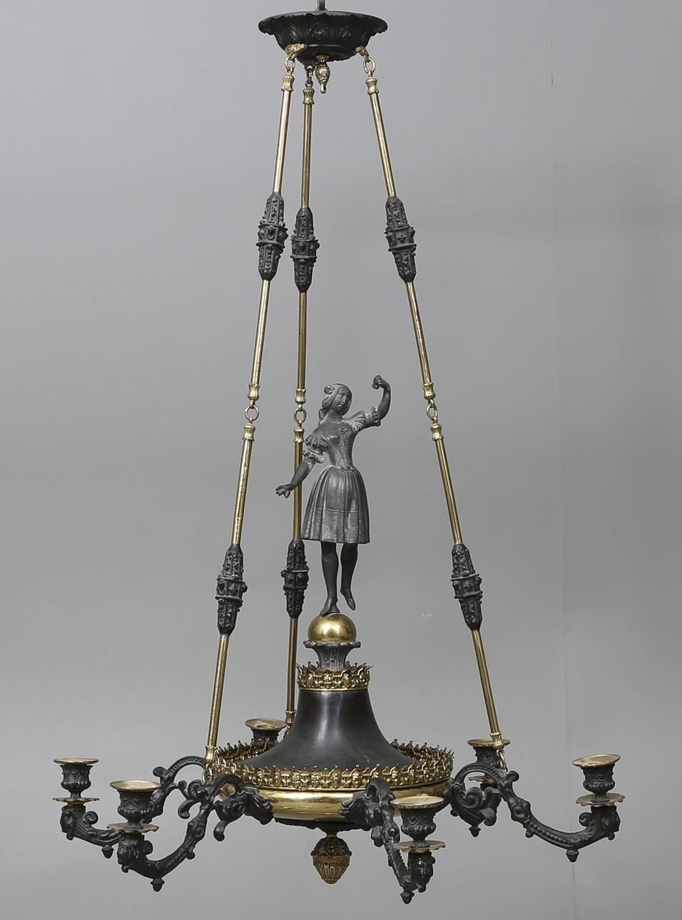 TAKAMPEL, empirestil, 1800/1900-tal, total höjd ca. 102 cm.