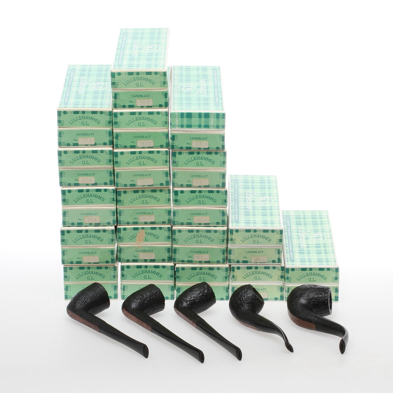 PIPOR, 19 st, Lillehammer GL, G. Larsens Pipefabrik, Norge.