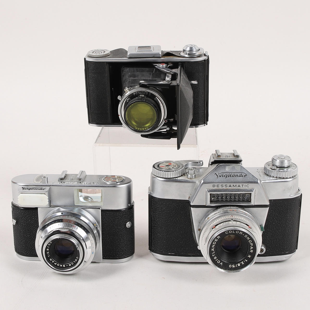 KAMERAS, 3 Stück, Voigtländer.