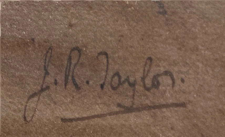 J. R. TAYLOR. AKVARELL AV EN KYRKA. Konst - Måleri - Auctionet